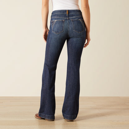 Ariat Women's High Rise Vivienne Plumas Trouser Jean