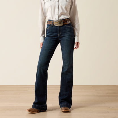 Ariat Women's High Rise Vivienne Plumas Trouser Jean