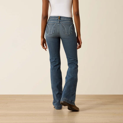 Ariat Women's High Rise Greyson Vera Slim Trouser Jean