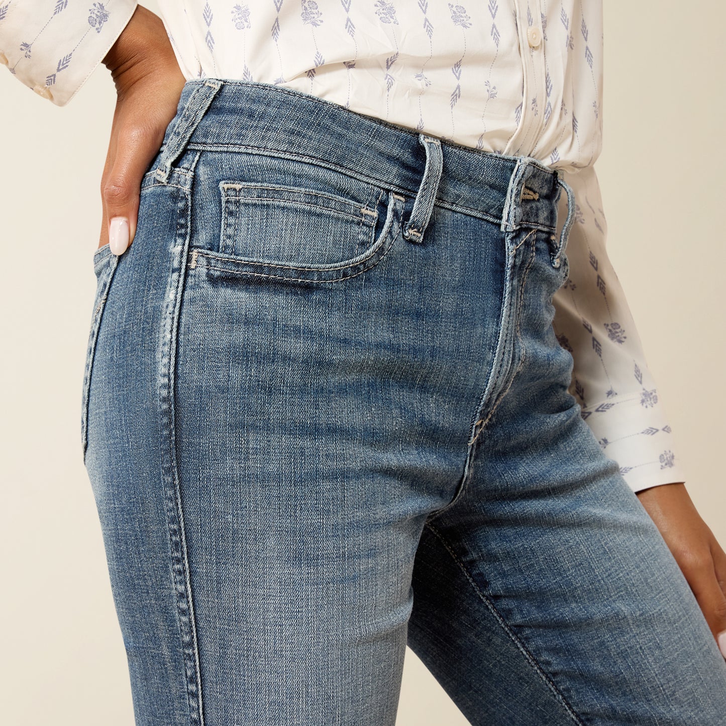 Ariat Women's High Rise Greyson Vera Slim Trouser Jean