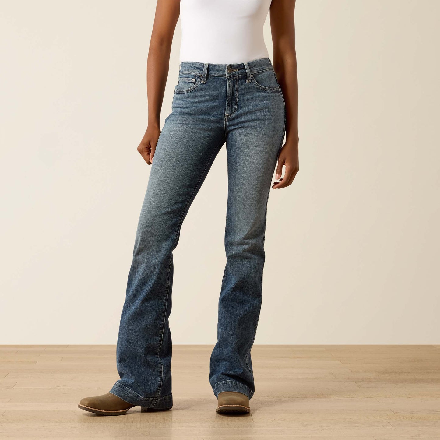 Ariat Women's High Rise Greyson Vera Slim Trouser Jean