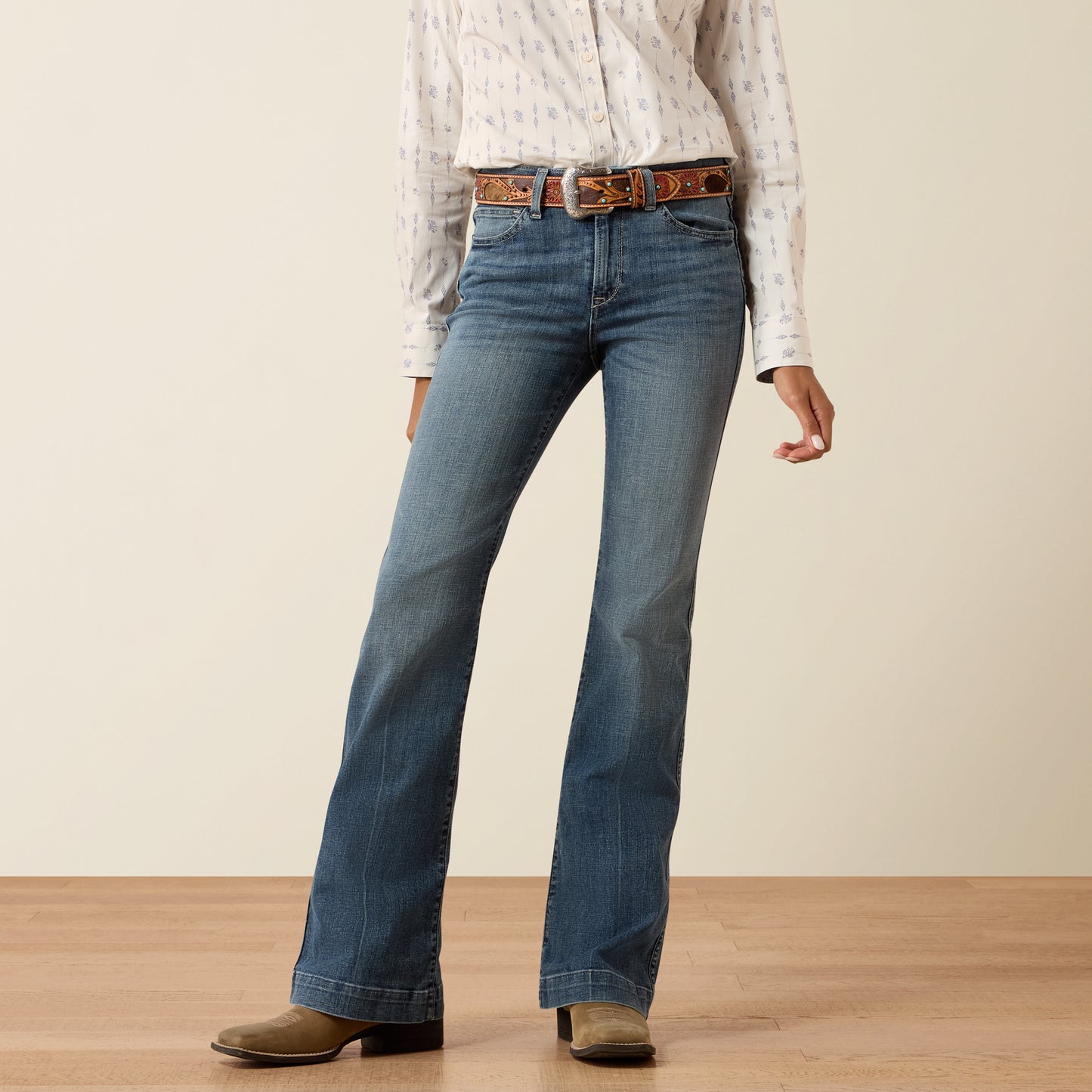 Ariat Women's High Rise Greyson Vera Slim Trouser Jean