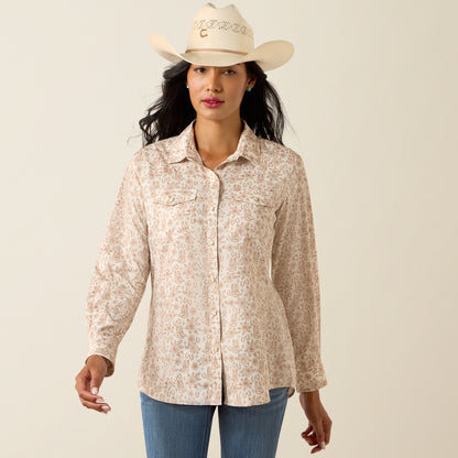 Ariat Women's VentTEK Boots N Roses Western Shirt