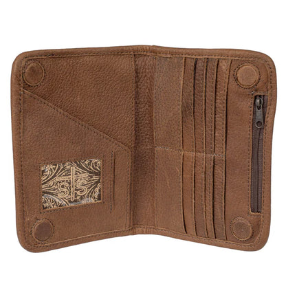 STS Leopard Great Plains Magnetic Wallet