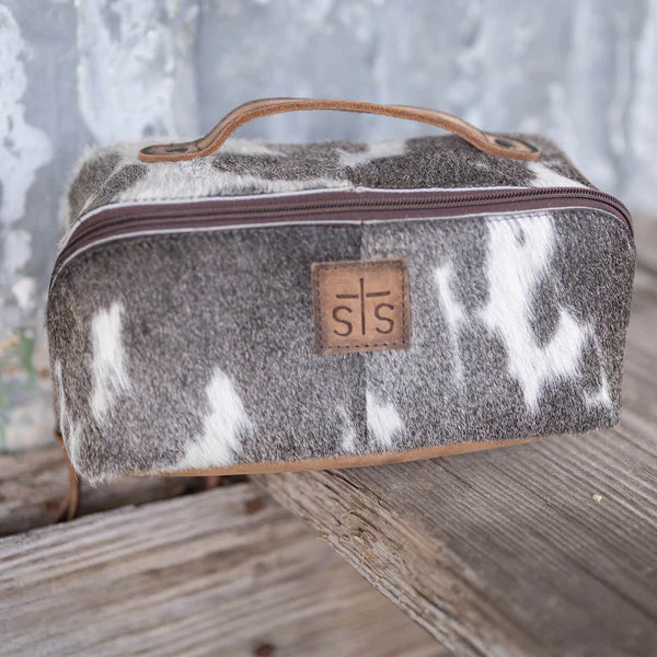 STS Elise Cowhide Makeup Bag