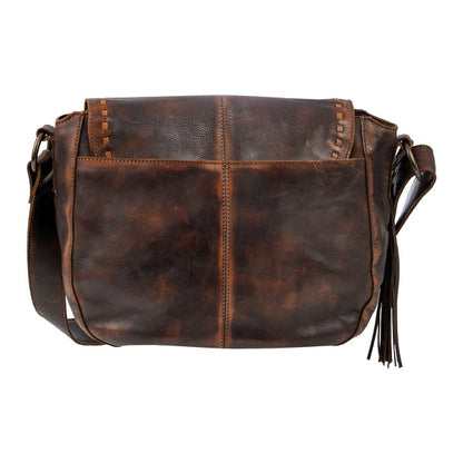 STS Bandera Chocolate Saddle Hobo Bag