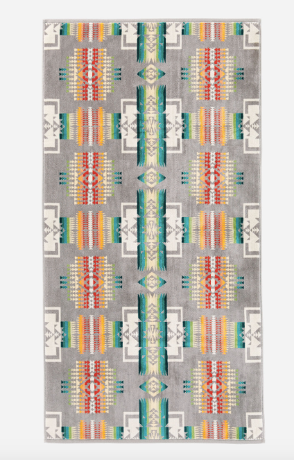 Pendleton Gray Jacquard Chief Joseph Towel Collection