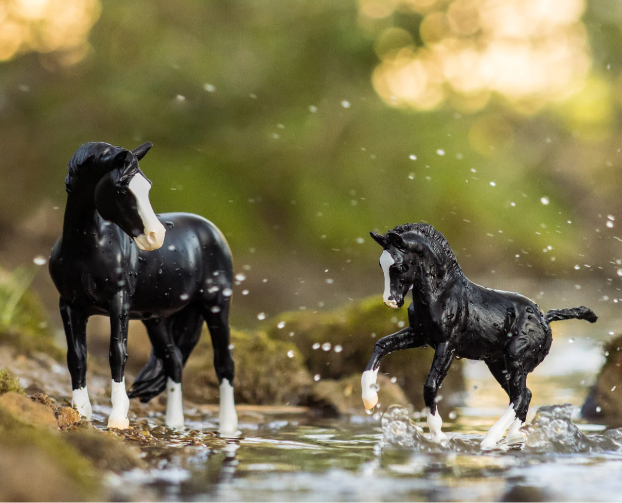 Breyer Traditional Series "Welsh Pony Mare and Foal | Nistar Blazing Kansas LOM & GTF Blazing Ethel"