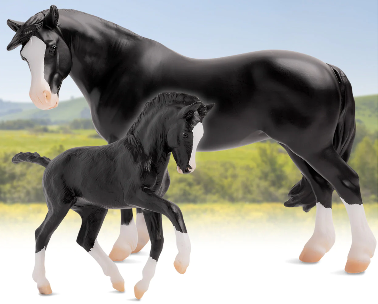 Breyer Traditional Series "Welsh Pony Mare and Foal | Nistar Blazing Kansas LOM & GTF Blazing Ethel"