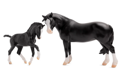 Breyer Traditional Series "Welsh Pony Mare and Foal | Nistar Blazing Kansas LOM & GTF Blazing Ethel"