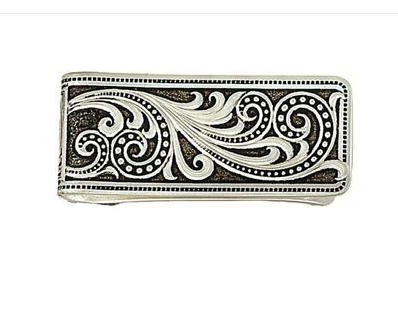 Montana Silversmith Beaded Scroll Money Clip