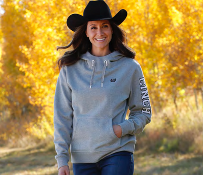 Cinch Women's Gray Logo Hoodie