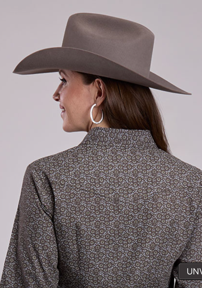 Stetson Women's Olive Floral Western Shirt