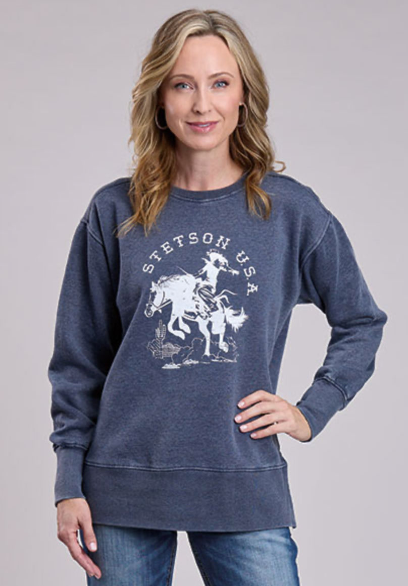 Stetson Women's USA Crew Neck Sweatshirt