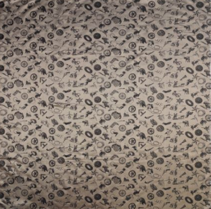 Wyoming Traders Baroque Cowboy Logo Silk Wild Rag