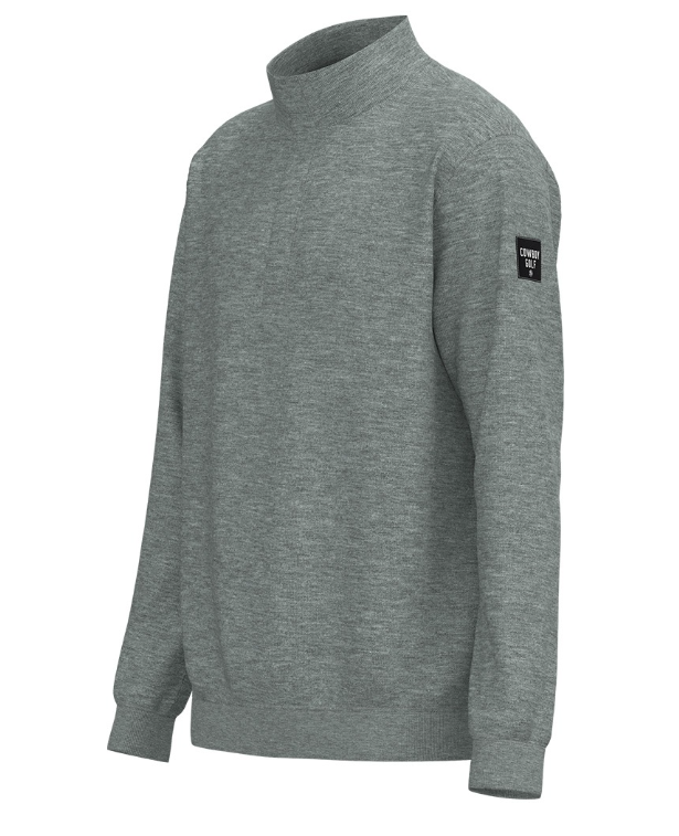 Hooey Men's Heather Gray ¼ Zip Ace Pullover