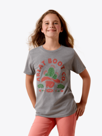Ariat Girl's Ice Berg Cactus Hat T-Shirt