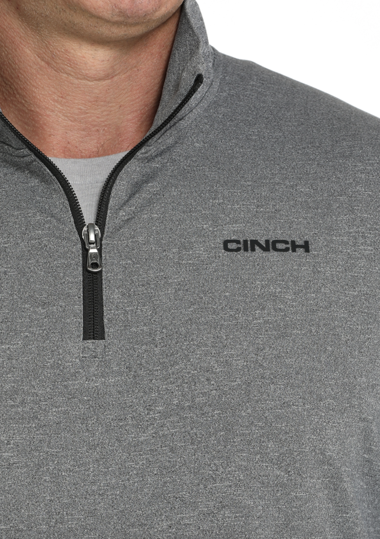 Cinch Men's Charcoal 1/4 Zip Pullover