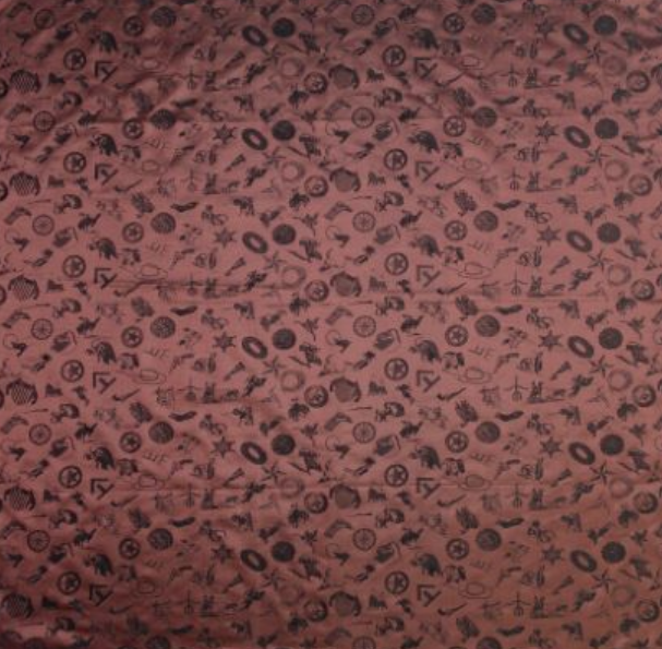 Wyoming Traders Baroque Cowboy Logo Silk Wild Rag