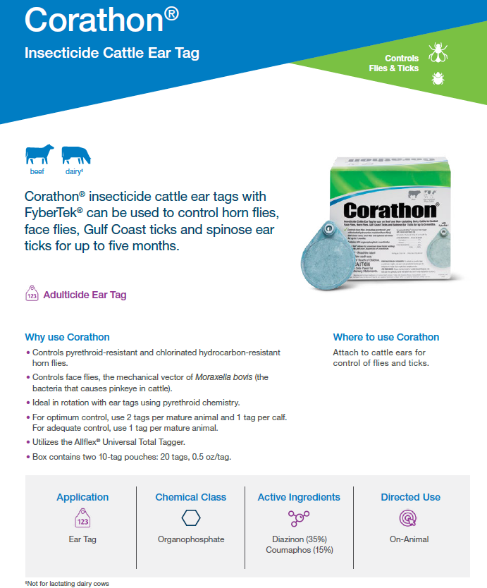 Corathon Insecticide Cattle Ear Tags – Leanin' Pole Arena