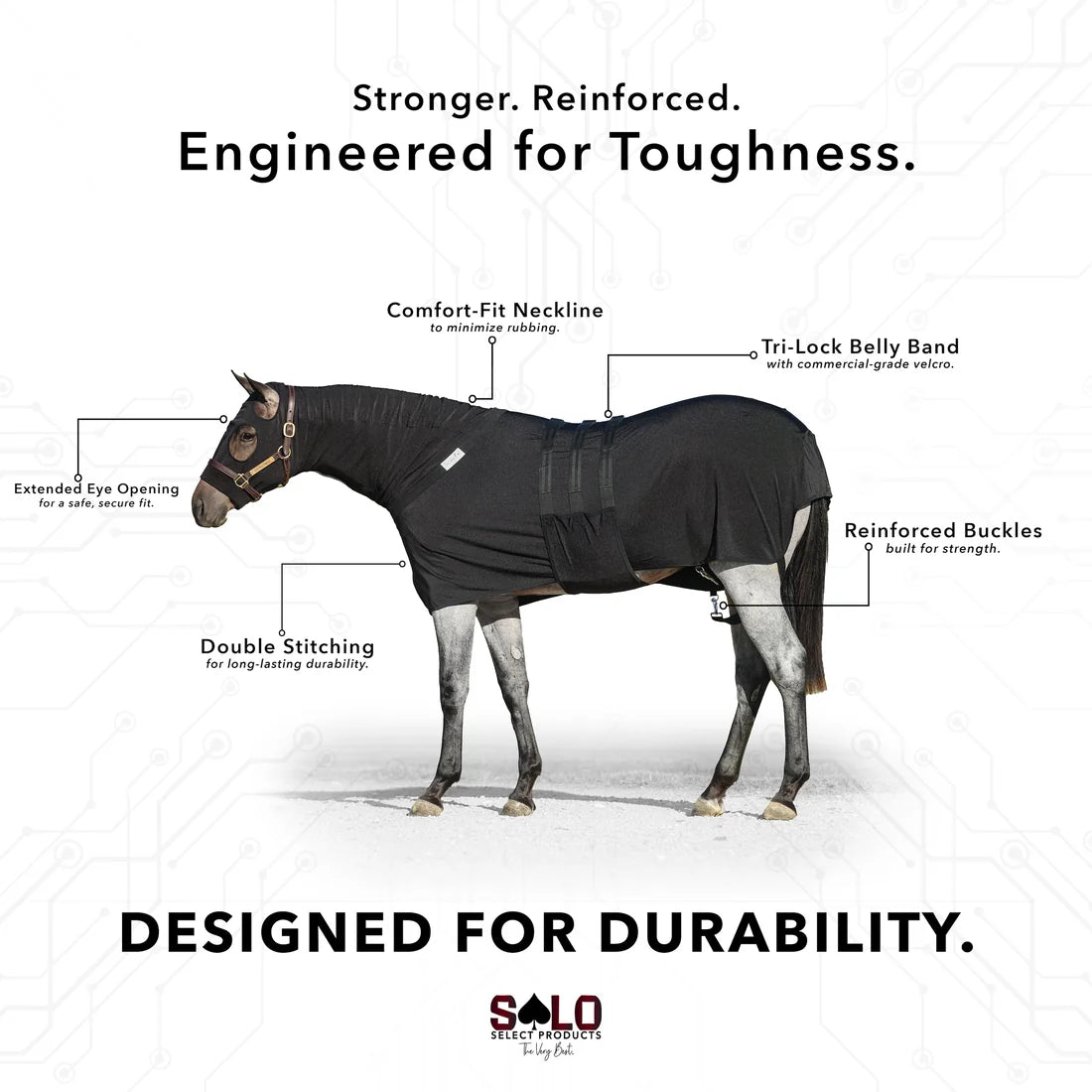 Solo Select Equine Full-Body Slinky with Antimicrobial Shield