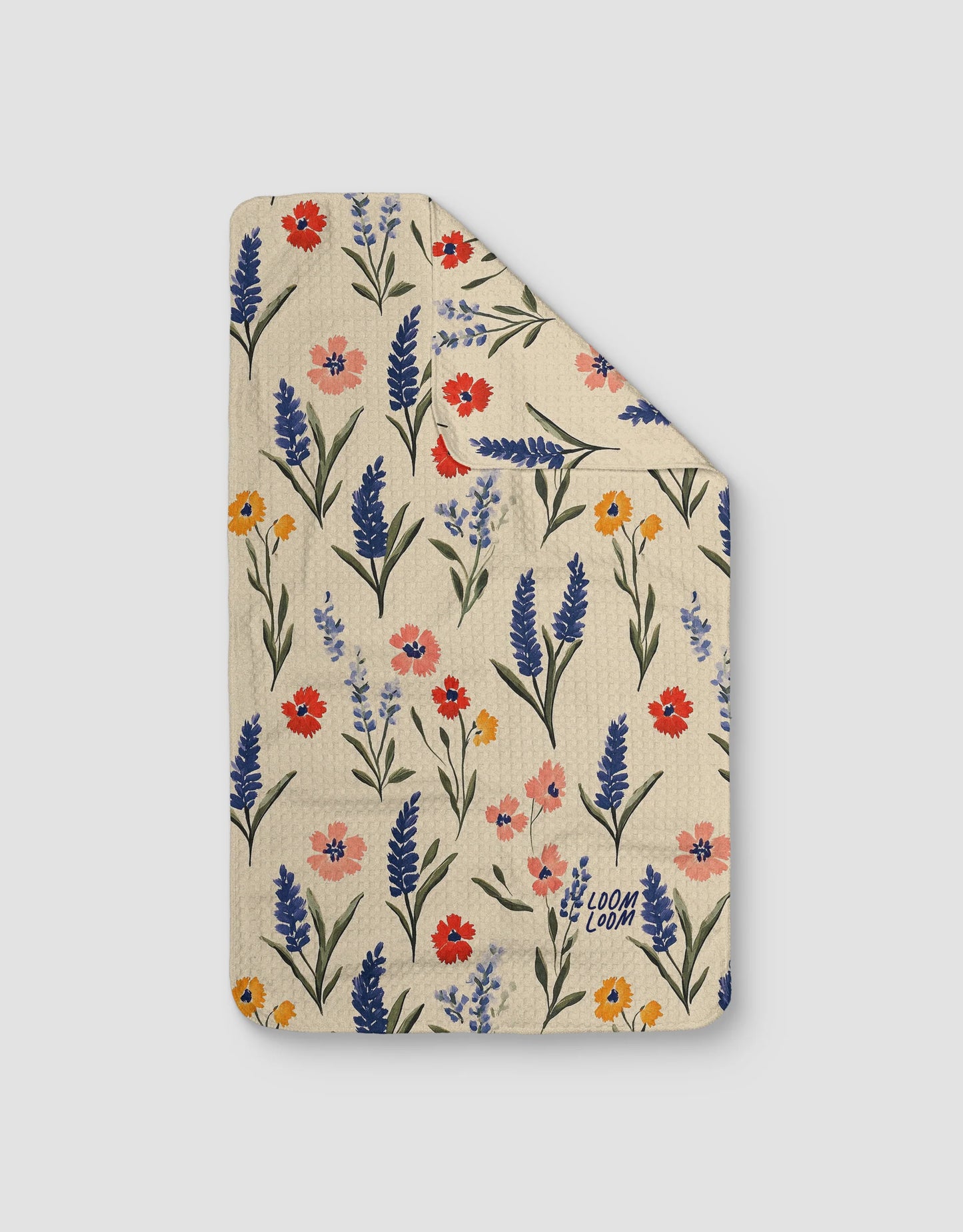 Tan Wildflowers - Loom Loom Kitchen Tea Towel Set