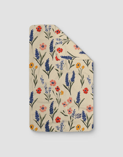 Tan Wildflowers - Loom Loom Kitchen Tea Towel Set