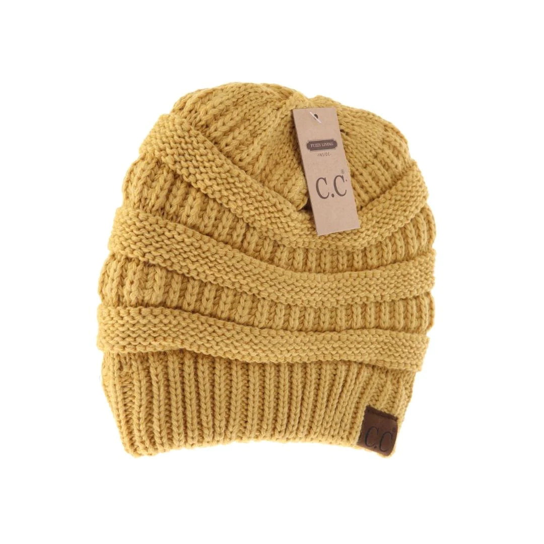 C.C Beanie Classic Fuzzy Lined Beanie