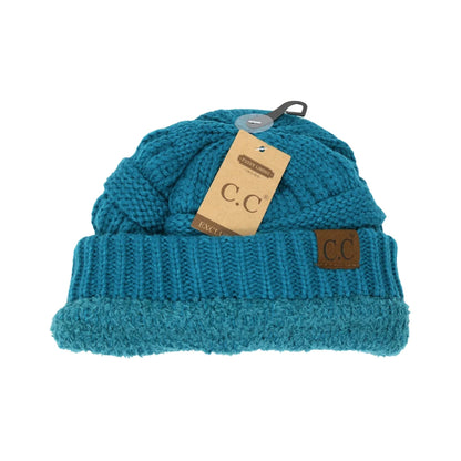 C.C Beanie Classic Fuzzy Lined Beanie