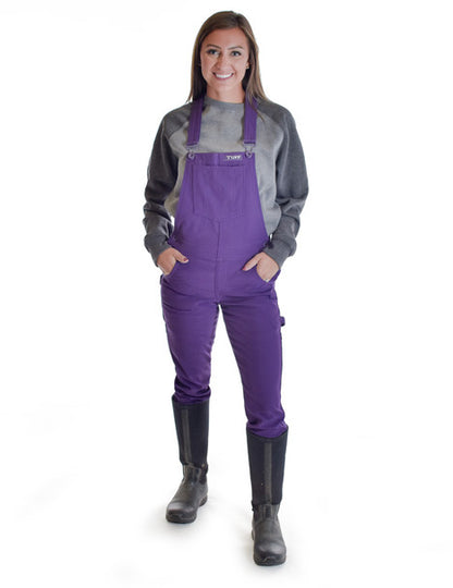 Cowgirl Tuff Women's Winter Tuck In Purple Bibs