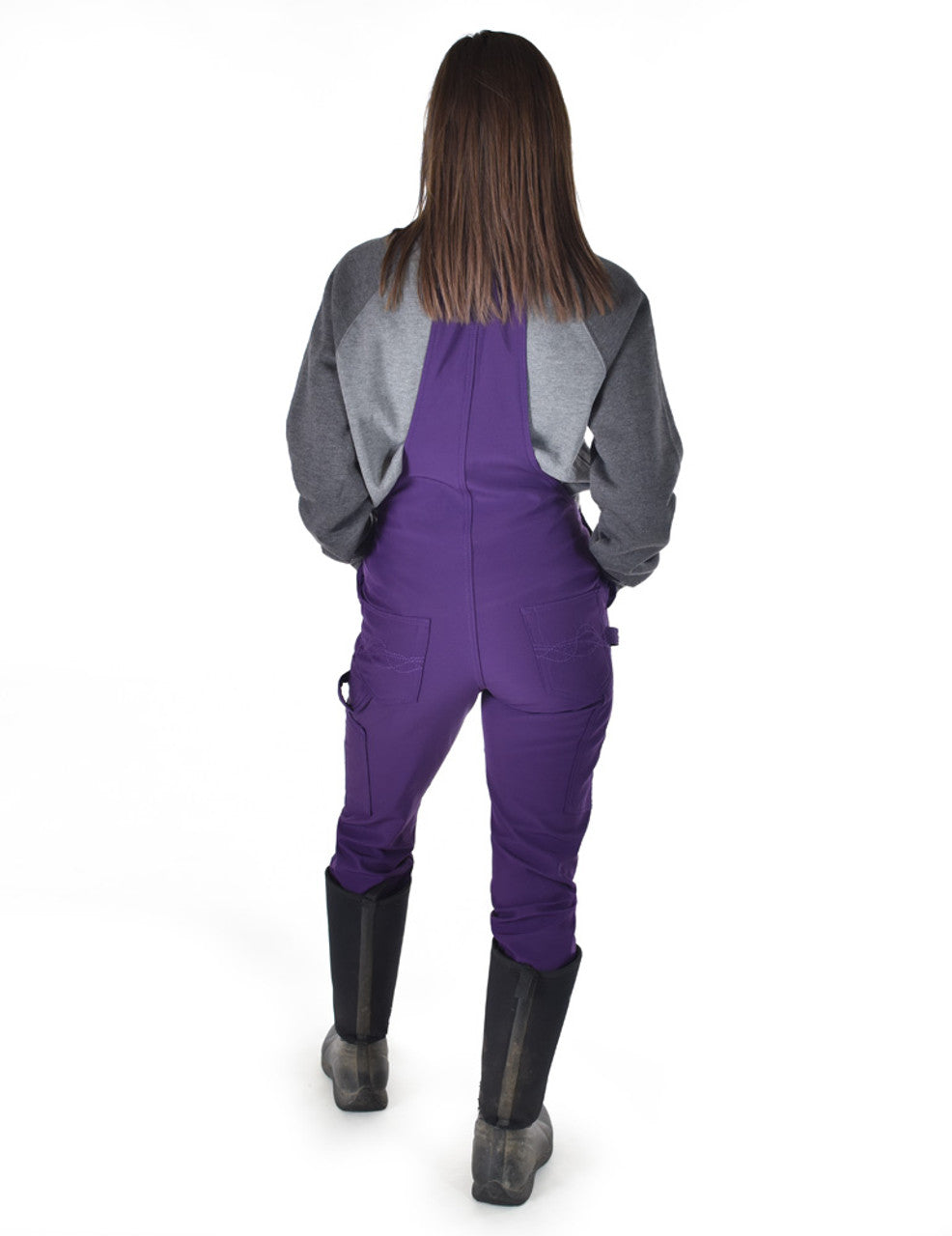 Cowgirl Tuff Women's Winter Tuck In Purple Bibs