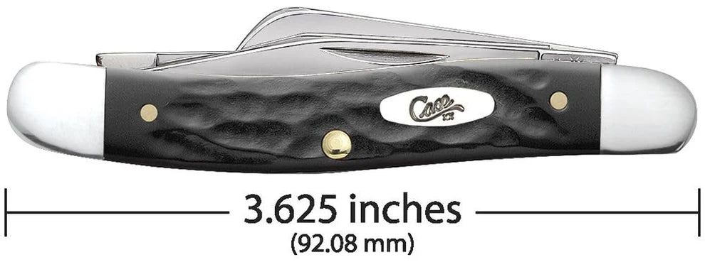 Case Rough Black® Synthetic Medium Stockman Knife