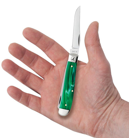 Case John Deere Smooth Green Pearl Kirinite® Mini Trapper Knife