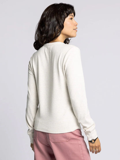 Thread & Supply Half Button Women's Long Sleeve Top