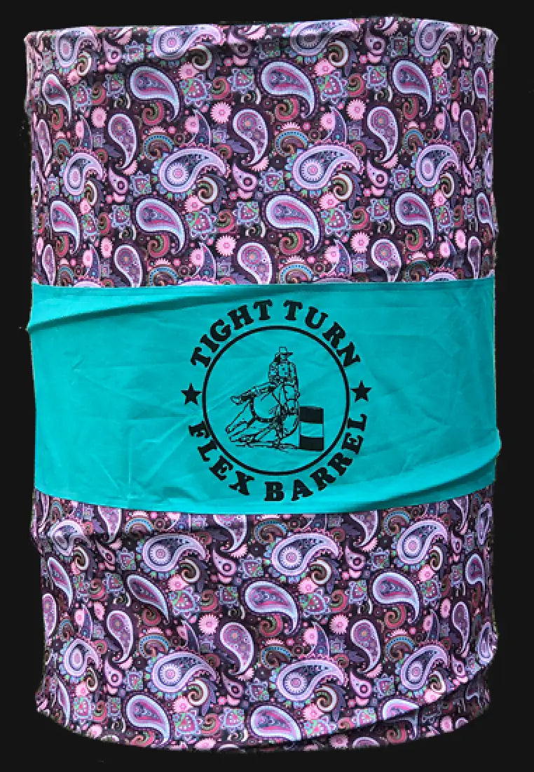 American Heritage Tight Turn Flex Pop Up Barrel Racing Barrels Paisley Pop Up Barrels