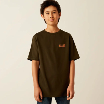 Ariat Boy’s Dark Olive Armadillo Half Shell T-Shirt Boy’s T-Shirt