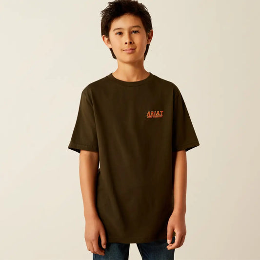 Ariat Boy’s Dark Olive Armadillo Half Shell T-Shirt Boy’s T-Shirt