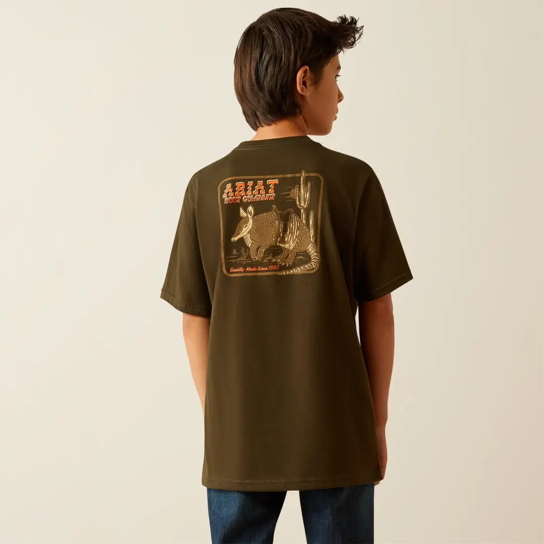 Ariat Boy’s Dark Olive Armadillo Half Shell T-Shirt Boy’s T-Shirt