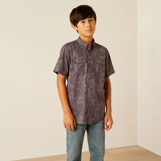 Ariat Boy’s VentTEK Nine Iron Short Sleeve Western Shirt Boy’s Western