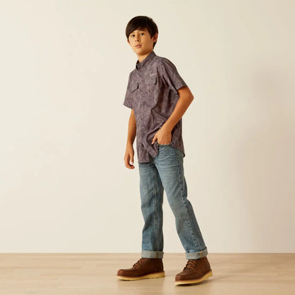 Ariat Boy’s VentTEK Nine Iron Short Sleeve Western Shirt Boy’s Western
