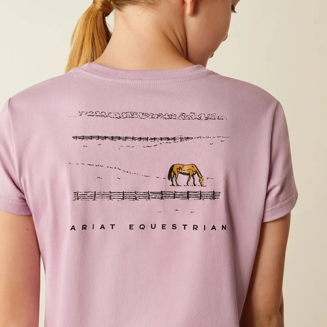 Ariat Girl’s Lavender Mist Meadow Pony T-Shirt XSmall Girl’s T-Shirt