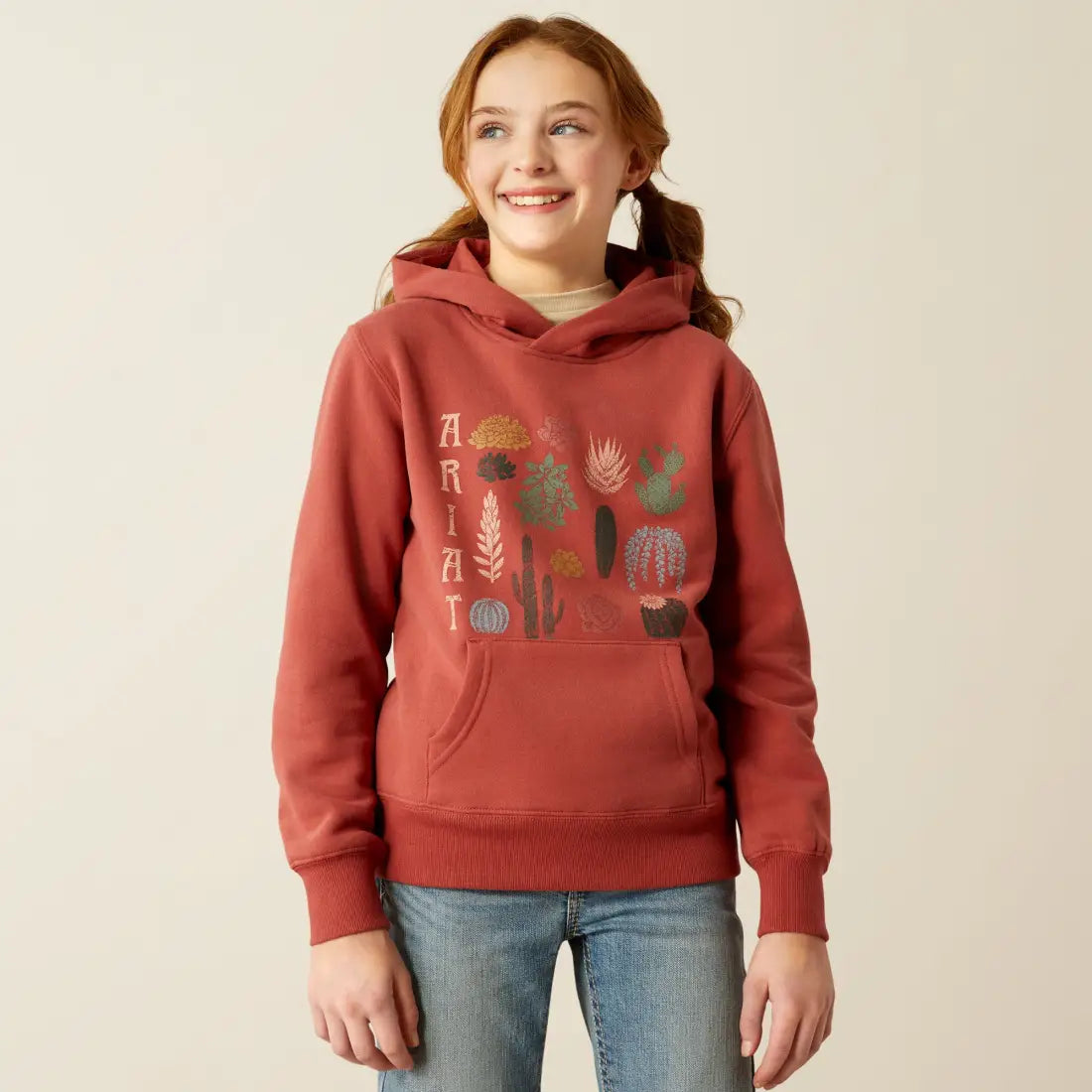 Ariat Girl’s Marsala Southwest Cacti Hoodie Girl’s Pullover