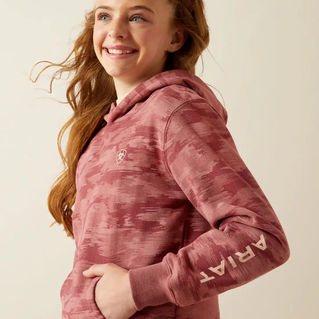 Ariat Girl’s Mauve Blur 2.0 Hoodie Girl’s Pullover