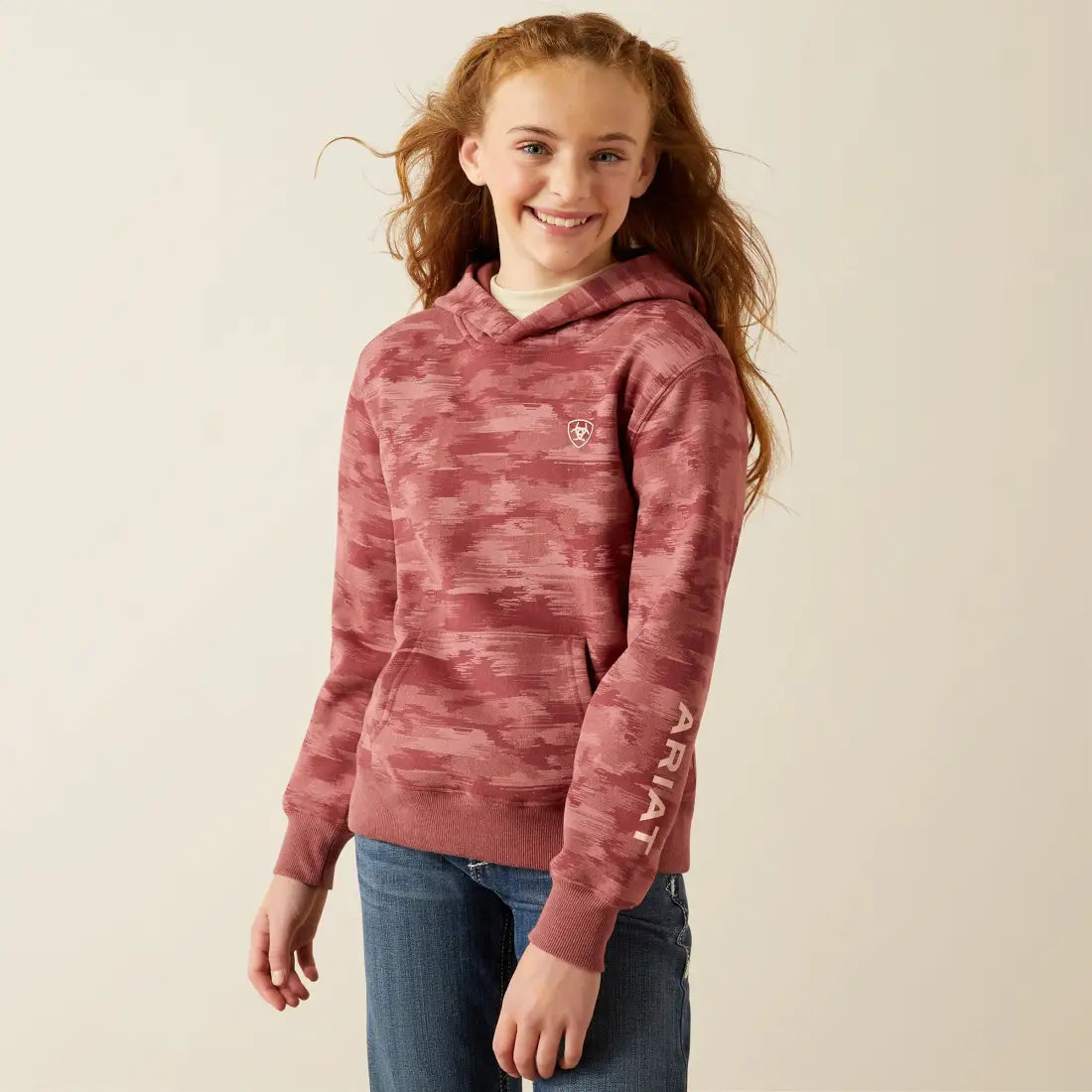 Ariat Girl’s Mauve Blur 2.0 Hoodie XSmall Girl’s Pullover