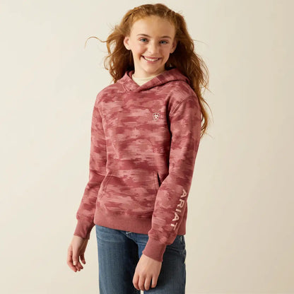Ariat Girl’s Mauve Blur 2.0 Hoodie XSmall Girl’s Pullover