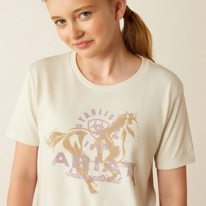 Ariat Girl’s Natural Medallion T-Shirt XSmall Girl’s T-Shirt