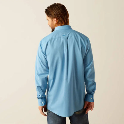 Ariat Men’s Big & Tall Blue Classic Fit Western Shirt Men’s Extended Sizes