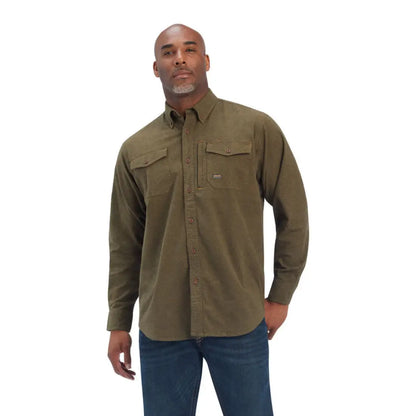 Ariat Men’s Big & Tall Rebar Durastretch Flannel Workshirt Large Tall Men’s Extended Sizes