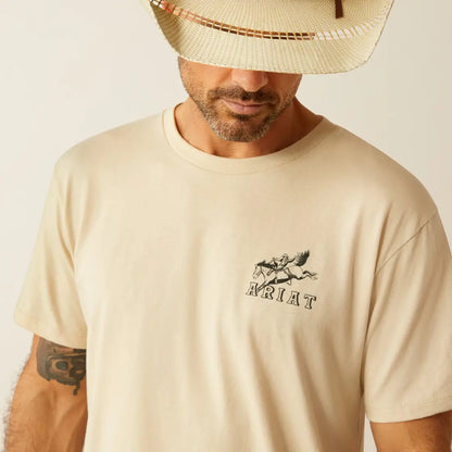 Ariat Men’s Natural Bronc Ridin’ Heritage T-Shirt Men’s T-Shirt