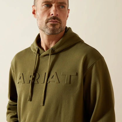 Ariat Men’s Winter Moss Embossed Logo Hoodie Small Men’s Pullover